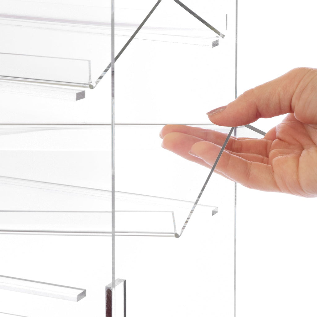 Lockable Showcase Rotating Acrylic Display Stand with 4 Removable Shelves