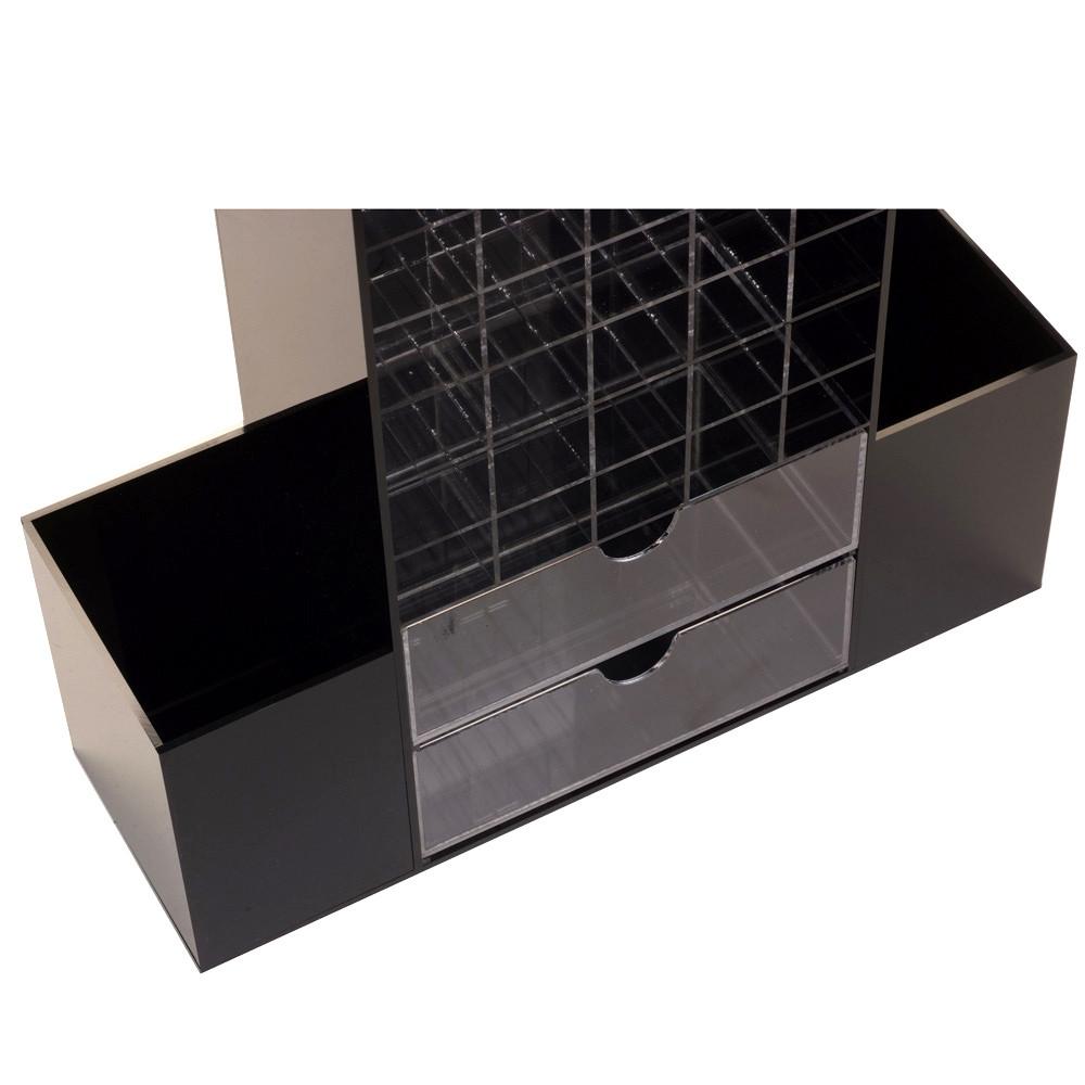 Ikee Design® Premium Black Acrylic Multi-functional Lipstick Tower