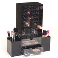 Ikee Design® Premium Black Acrylic Multi-functional Lipstick Tower