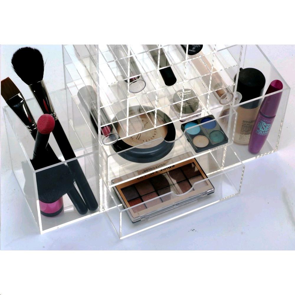Ikee Design® Premium White Acrylic Multi-functional Lipstick Tower