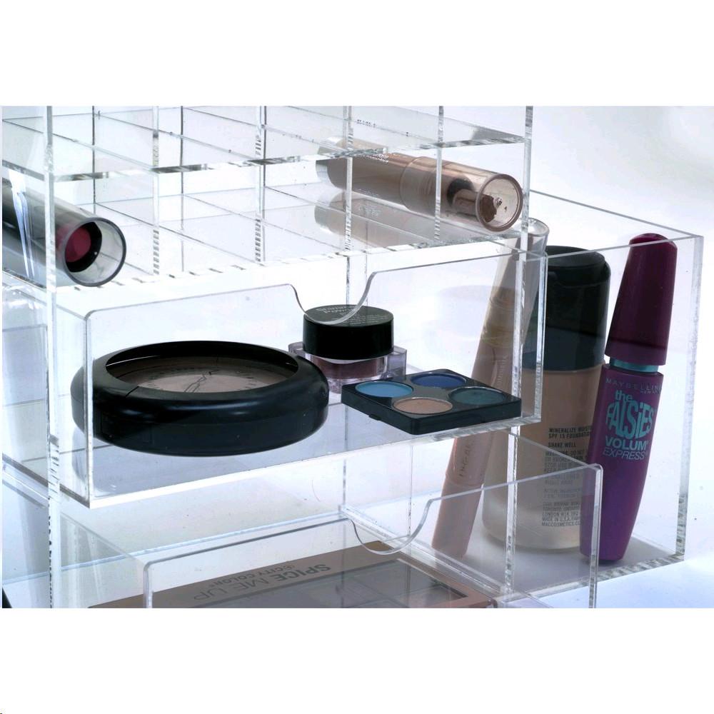 Ikee Design® Premium White Acrylic Multi-functional Lipstick Tower