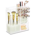 Ikee Design® Premium Acrylic Multi-functional Makeup Organizer Brush Holder