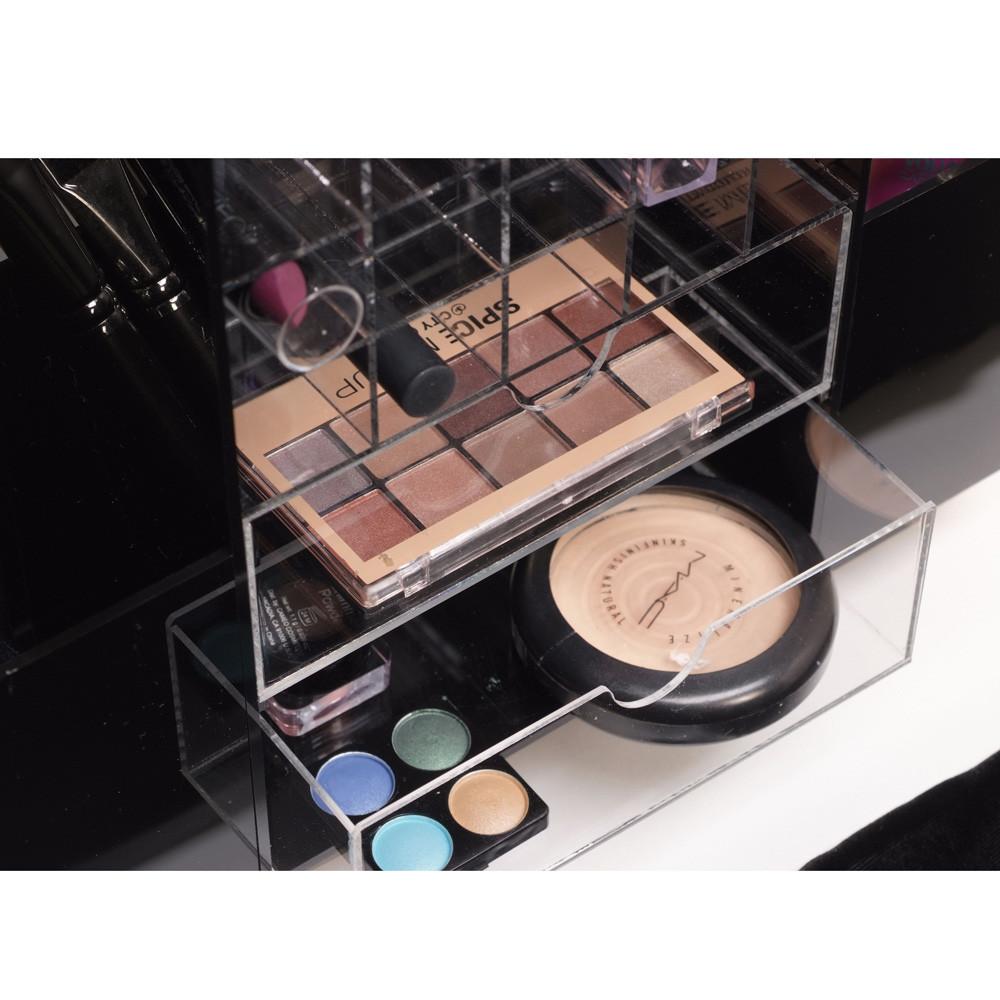 Ikee Design® Premium Black Acrylic Multi-functional Lipstick Tower