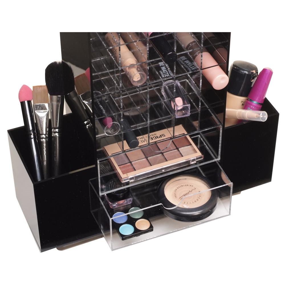 Ikee Design® Premium Black Acrylic Multi-functional Lipstick Tower